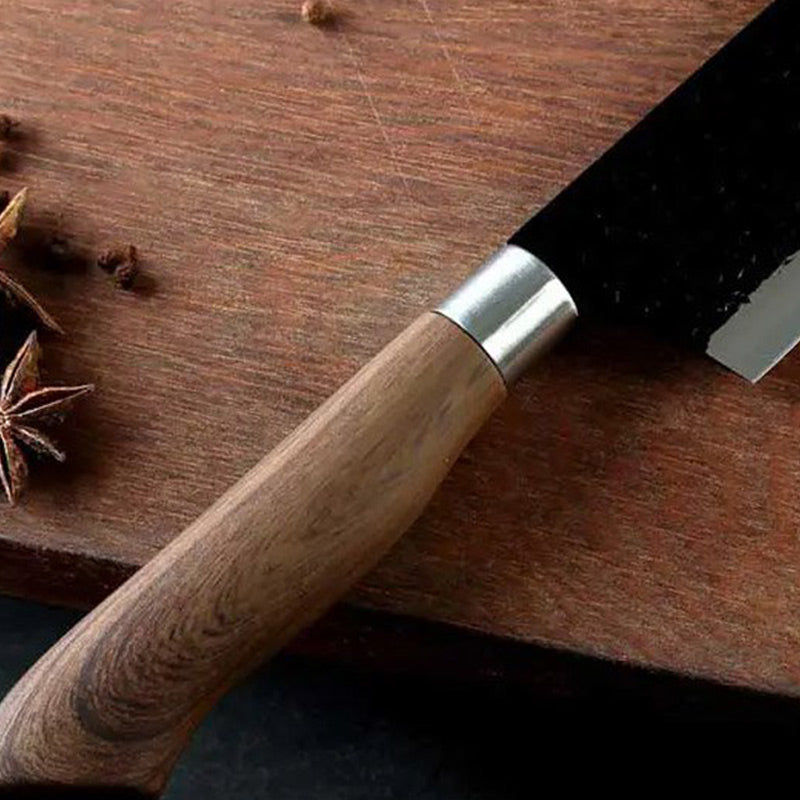 🔥🔪 PROMO LIMITÉE 50% ! Ensemble Couteaux de Chef Professionnels 6 Pièces – Acier Inoxydable, Manche Bois, Tranchant Durable, Texturé Martelé, Parfait pour Toutes Cuisines ✨