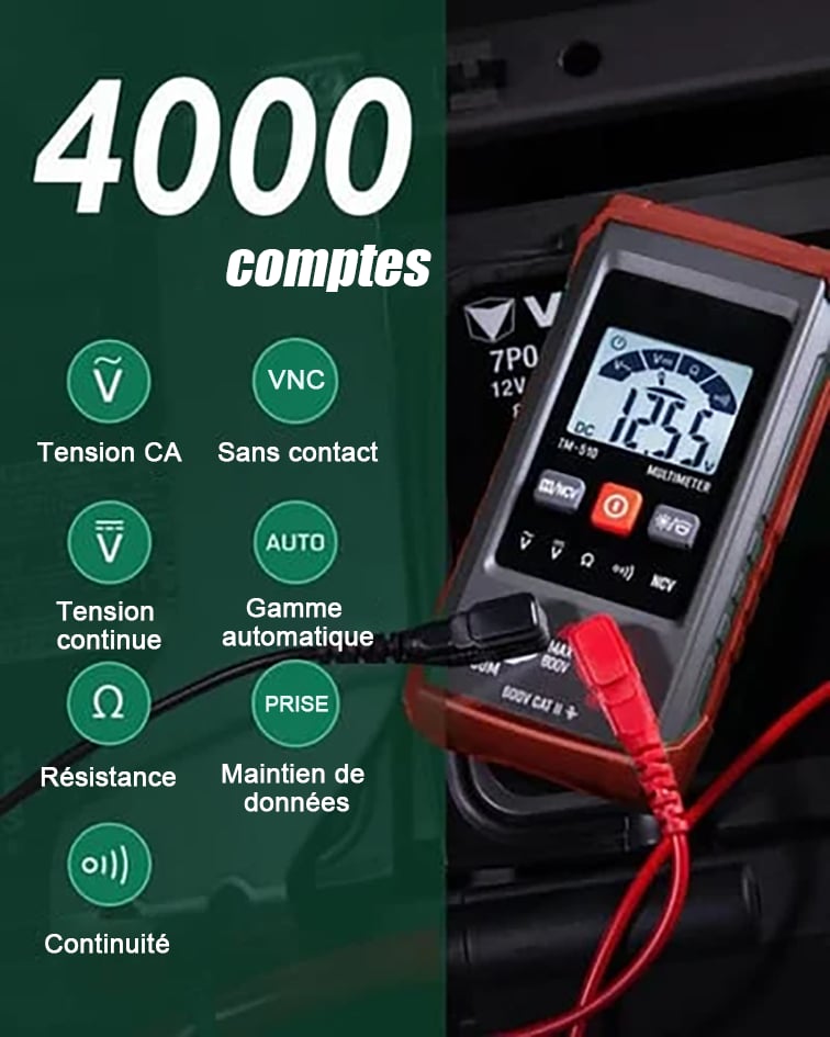 🔥Vente des 3 derniers jours-50 % de réduction⚡Multimètre digital