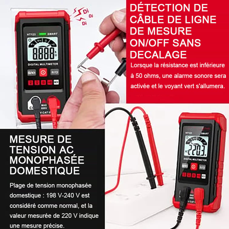 🔥Vente des 3 derniers jours-50 % de réduction⚡Multimètre digital