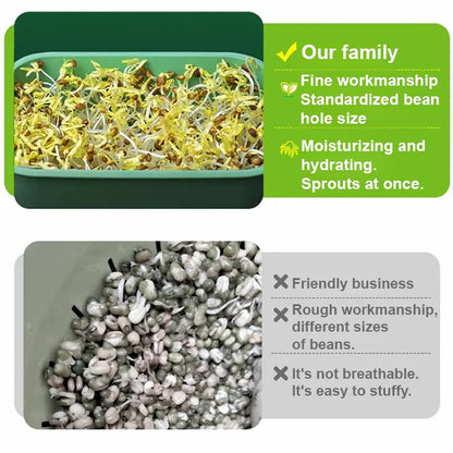 🌱 PROMO LIMITÉE 50% DE RÉDUCTION ! 💥 Caisse Germination Empilable – Mult couche, Anti-Moisissure, Sans Sol ✨