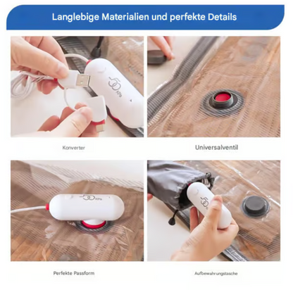 🎁 Hot Sale 49% OFF 🔥6 paquets de sacs de compression sous vide électriques USB - Gagnez de l'espace, voyagez léger !