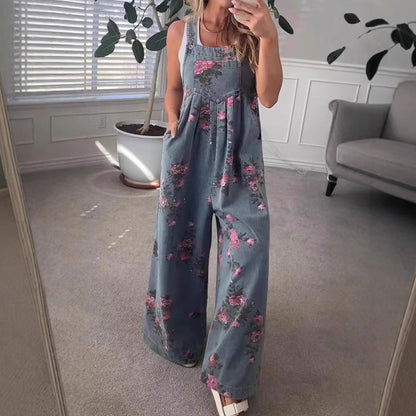 👖Combinaison en jean imprimée décontractée pour femmes🛍️