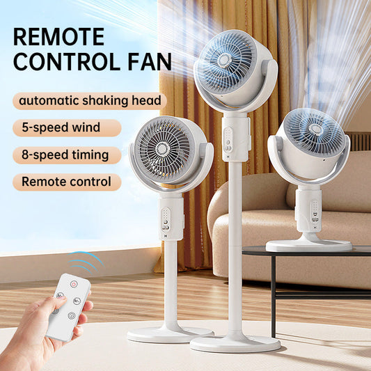 🌀 Extrem leiser Standventilator (20 dB) – Kraftvolle Kühlung, 30 m Reichweite & Fernbedienung ✨