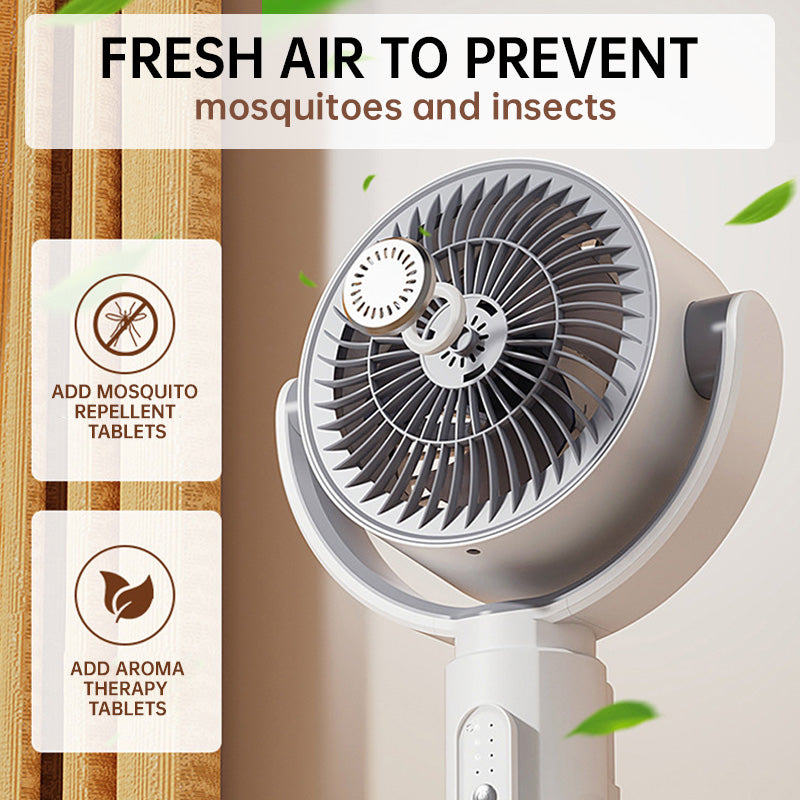 🎊 Promotion été : -50 % et livraison gratuite 🌀✨ Ventilateur sur pied pour moteur, 20 dB très silencieux, portée de 30 m, volume d'air 2465 m³/h, ventilateur avec télécommande et refroidissement