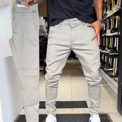 ⏰🔥OFFRE LIMITÉE : 50 % DE RÉDUCTION !🔥Plus de 50K+ unités vendues !Pantalon casual slim fit en tissu uni pour homme