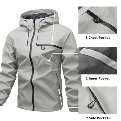 🔥Stock limité disponible 50 % DE RÉDUCTION⛰️Veste Homme 3-en-1 Imperméable Pluie, Vent & Froid - Protection Totale