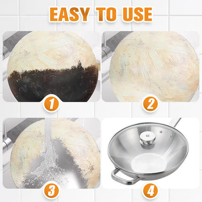 🧽 ACHETEZ 2 OBТENEZ 3! ✨ Pâte Dissolvante Résidus Brûlés - Nettoie en Profondeur Casseroles & Plats sans Rayures, Élimine Graisse et Carbonisation en 5 Min 🍳🔥