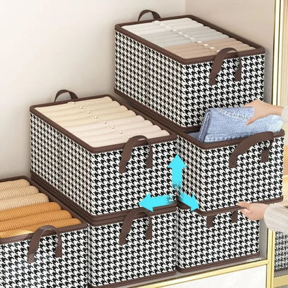 📦 ACHETEZ 2 OBТENEZ 1! ✨ Boîte Rangement Vêtements Pliable - Structure Renforcée avec Poignées et Fenêtre Transparente pour Gain de Place Optimal 👚👌