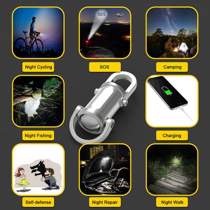 📢📢50% DE RÉDUCTION !!!✨💥1200LM Mini Lampe Torche à Porte-Clés Ultra Brillante Étanche