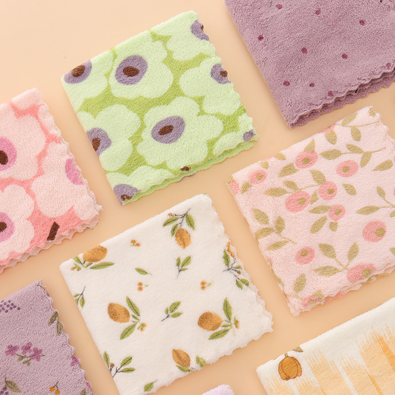 🔥 50% DE RÉDUCTION ! ✨ Lot de 5 Chiffons en Microfibre Coral Fleece - Absorption Ultra-Rapide, Sans Peluches, Idéal pour Vaisselle Délicate et Surfaces Fragiles 🧽💧
