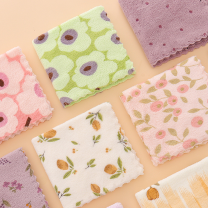 🔥 50% DE RÉDUCTION ! ✨ Lot de 5 Chiffons en Microfibre Coral Fleece - Absorption Ultra-Rapide, Sans Peluches, Idéal pour Vaisselle Délicate et Surfaces Fragiles 🧽💧