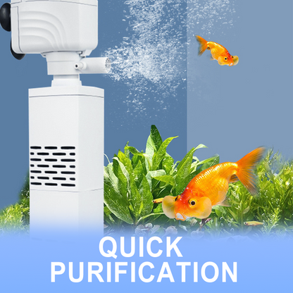 🔥Stock limité disponible 50% de réduction🔥💦Filtre 3 en 1 pour aquarium – filtration, oxygénation et pompage de l'eau🐠