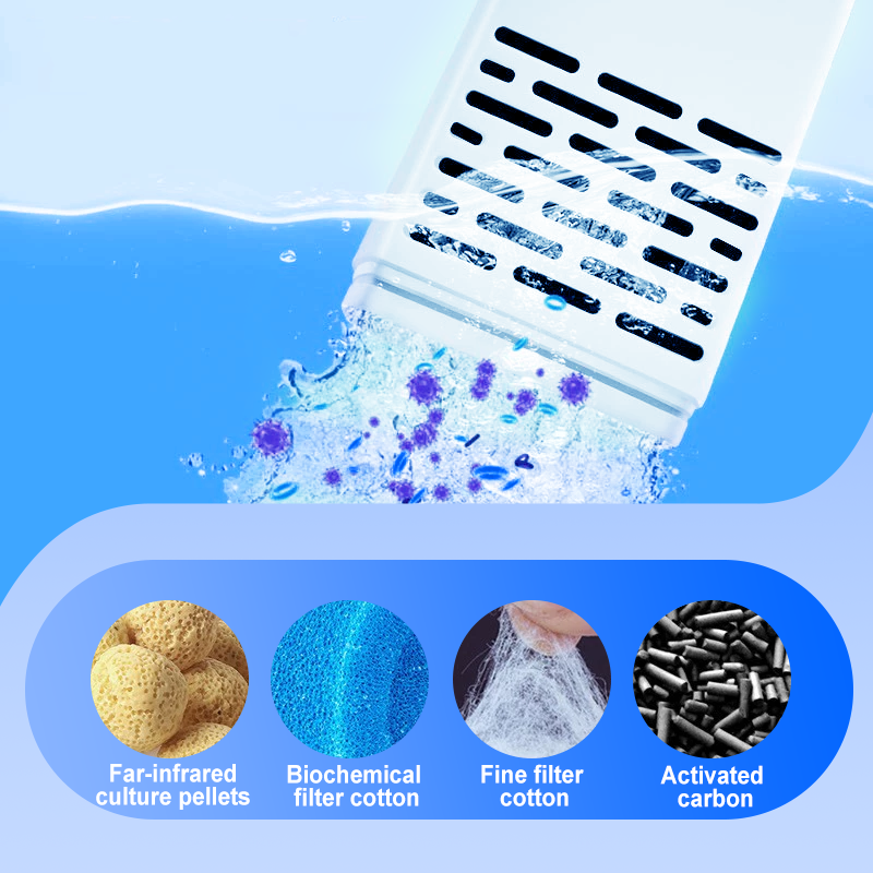 🔥Stock limité disponible 50% de réduction🔥💦Filtre 3 en 1 pour aquarium – filtration, oxygénation et pompage de l'eau🐠