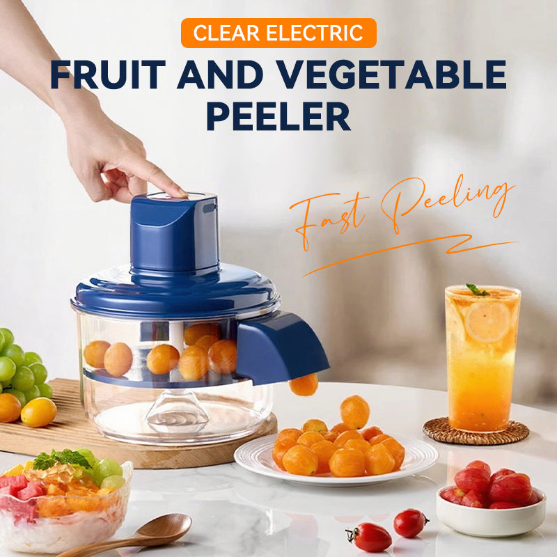 🔥 Stock limité disponible 50% de réduction 🔥Éplucheur électrique transparent pour fruits et légumes🍇🧄