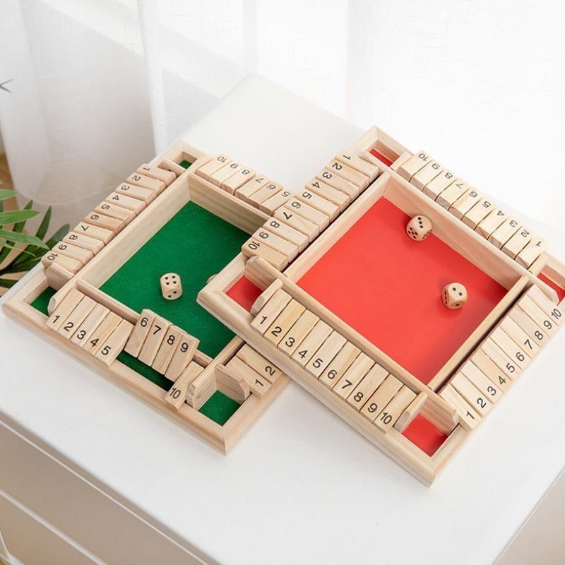 🔥Stock limité disponible 50 % DE RÉDUCTION🔥 JEUX DE FAMILLE AMUSANTS - Jeu de société Shut The Box 🎲