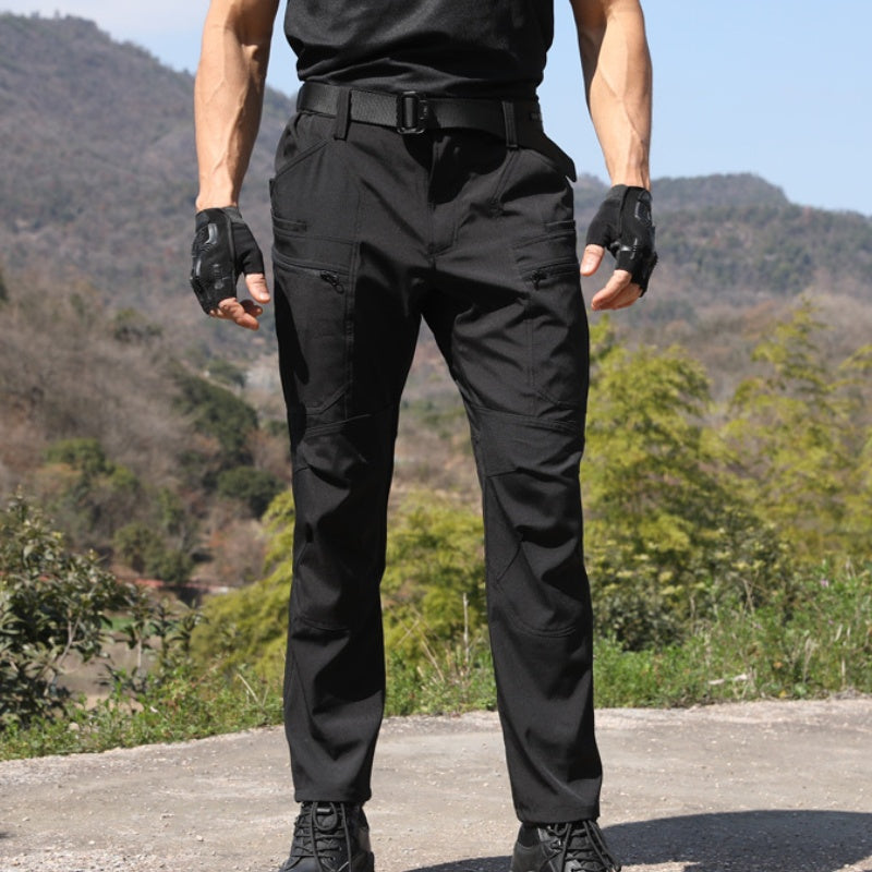 🔥Stock limité disponible 50% de réduction🔥Pantalon cargo slim-fit de couleur solide pour hommes