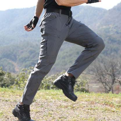 🔥Stock limité disponible 50% de réduction🔥Pantalon cargo slim-fit de couleur solide pour hommes
