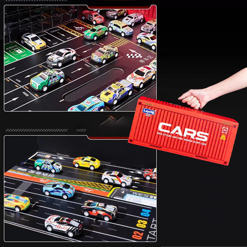 🔥VENTE LIMITÉE 50 % DE RÉDUCTION🔥48 Mini Voitures à Remontage avec Garage Intégré