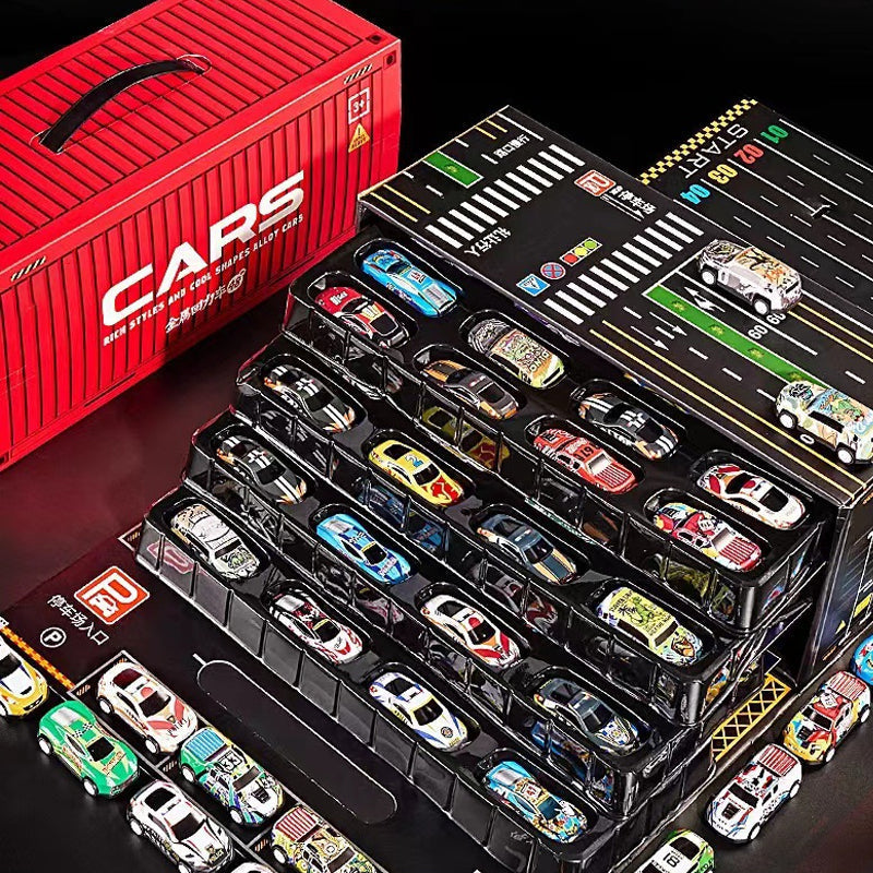 🔥VENTE LIMITÉE 50 % DE RÉDUCTION🔥48 Mini Voitures à Remontage avec Garage Intégré