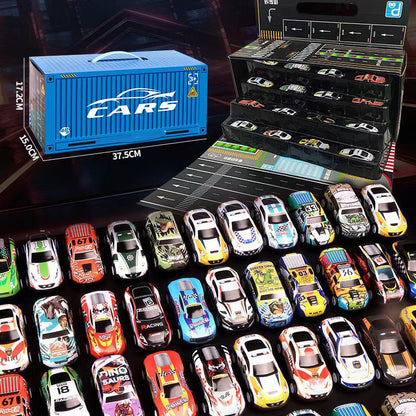 🔥VENTE LIMITÉE 50 % DE RÉDUCTION🔥48 Mini Voitures à Remontage avec Garage Intégré