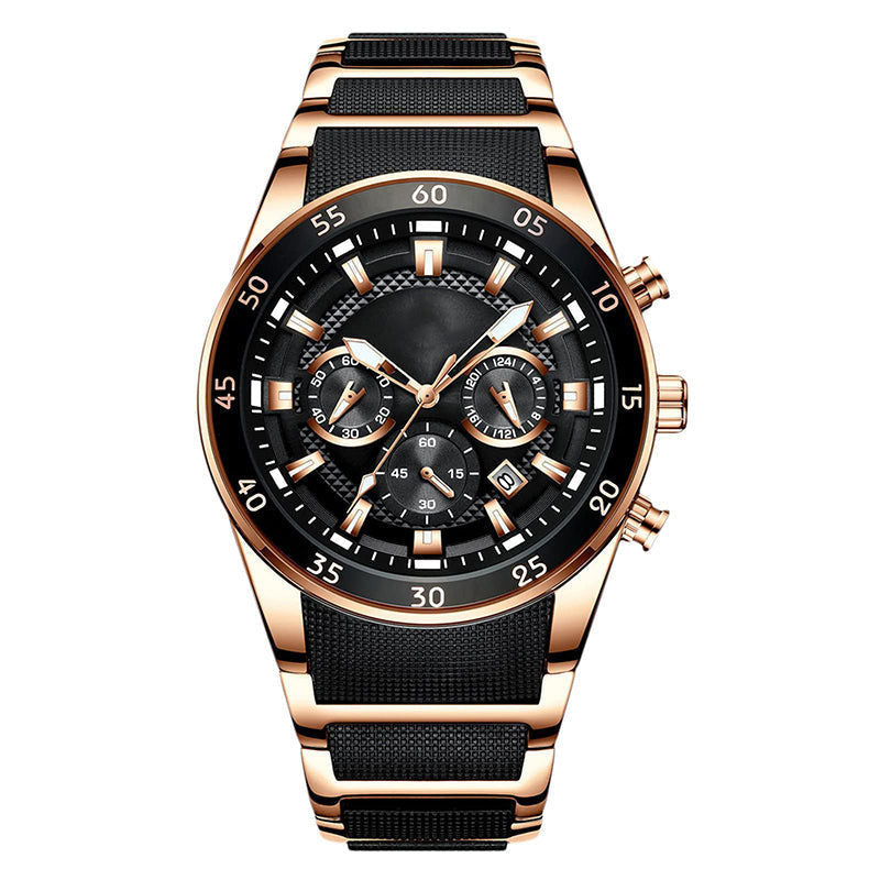 🔥Stock limité disponible 50% de réduction🔥Montre à quartz multifonctionnelle étanche pour hommes