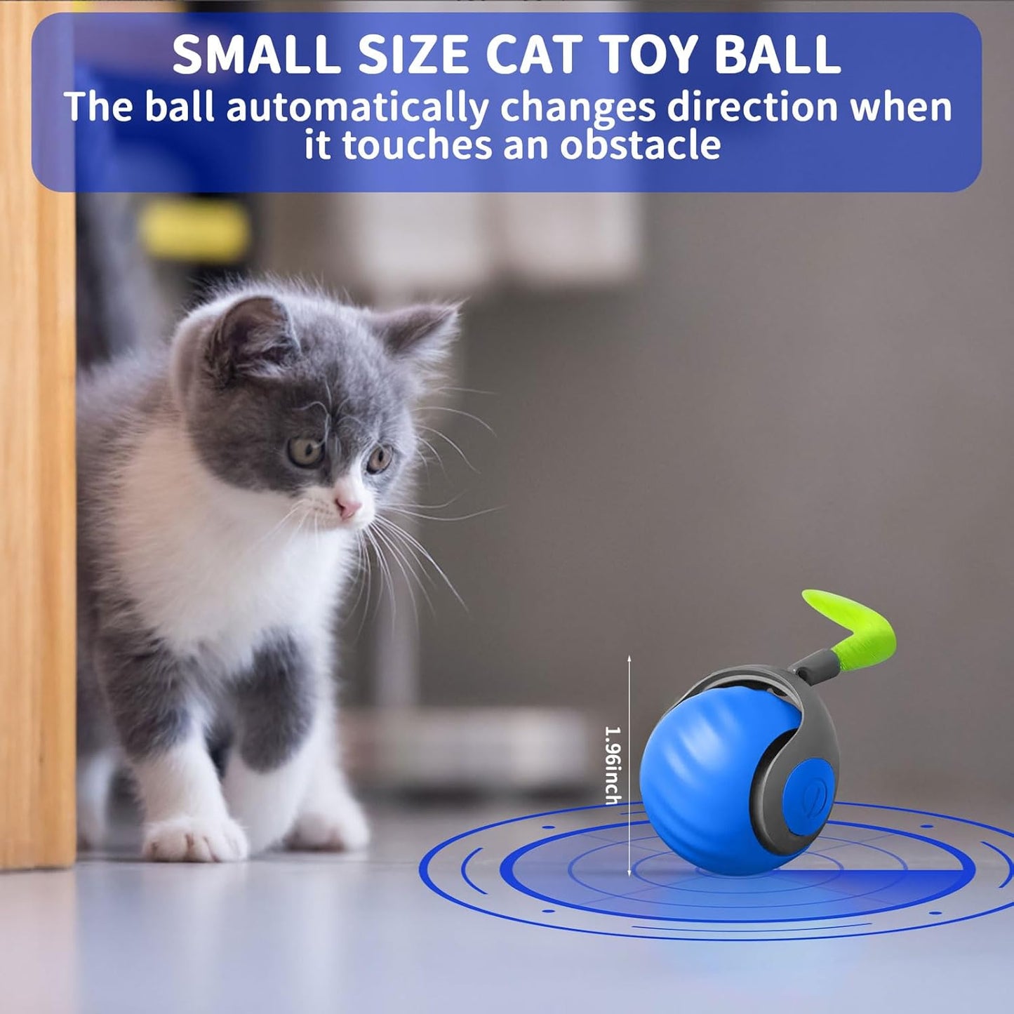 🐱🔥 Stock limité disponible 50% de réduction 🔥🐶 Balle de jouet interactive rechargeable pour chat