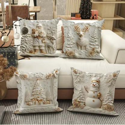 🔥Stock limité disponible 50% de réduction🔥🎅Des idées cadeaux de Noël géniales🎁 Housses de coussin sur le thème de Noël🛋️