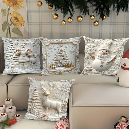 🔥Stock limité disponible 50% de réduction🔥🎅Des idées cadeaux de Noël géniales🎁 Housses de coussin sur le thème de Noël🛋️