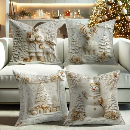 🔥Stock limité disponible 50% de réduction🔥🎅Des idées cadeaux de Noël géniales🎁 Housses de coussin sur le thème de Noël🛋️