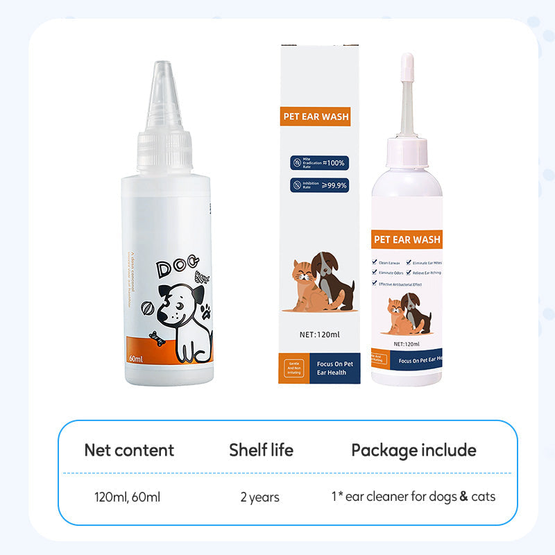 📢📢Achetez-en 2 obtenez-en 1 gratuit🔥🔥Nettoyant pour oreilles pour chiens et chats