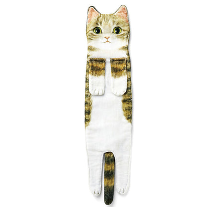 🎁DERNIER JOUR DE SOLDES 50% DE RÉDUCTION✨😺Serviette à main mignonne avec motif chat🐾