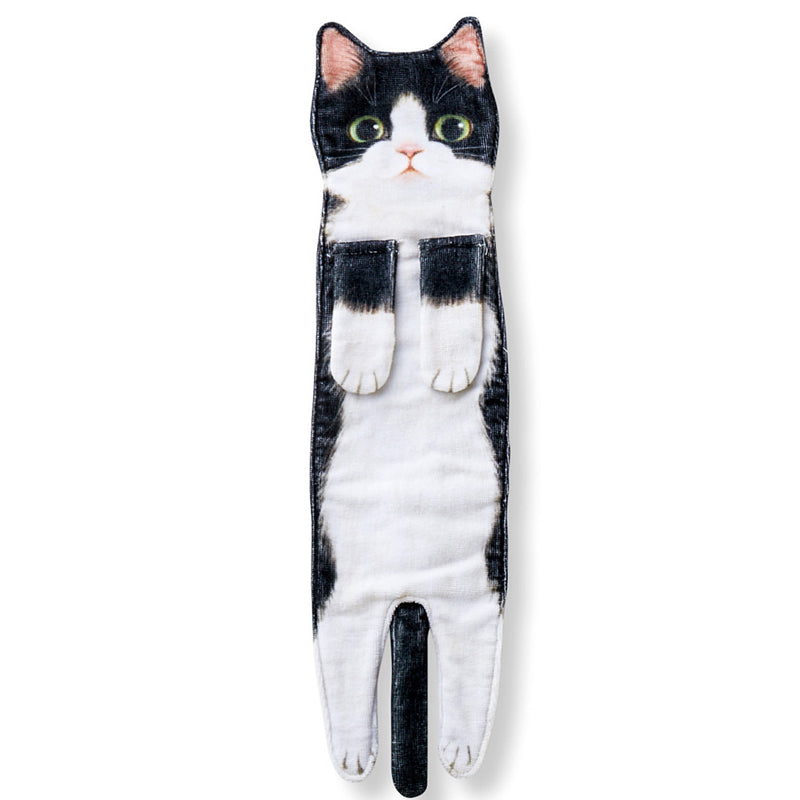 🎁DERNIER JOUR DE SOLDES 50% DE RÉDUCTION✨😺Serviette à main mignonne avec motif chat🐾