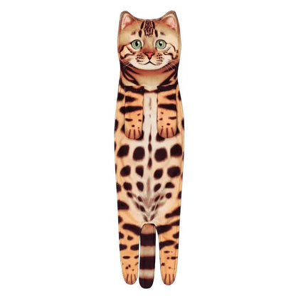 🎁DERNIER JOUR DE SOLDES 50% DE RÉDUCTION✨😺Serviette à main mignonne avec motif chat🐾