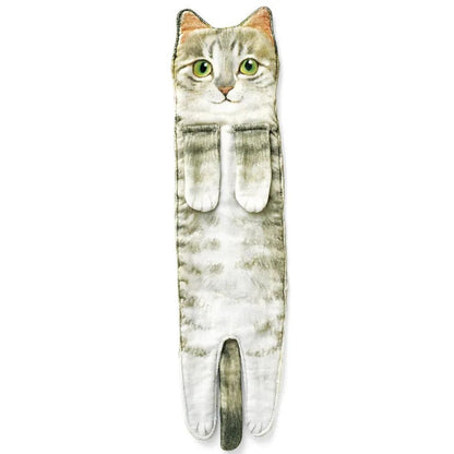 🎁DERNIER JOUR DE SOLDES 50% DE RÉDUCTION✨😺Serviette à main mignonne avec motif chat🐾
