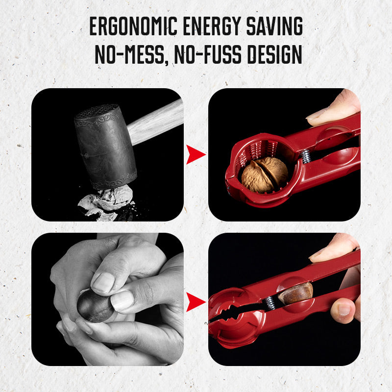 🔥 50% DE RÉDUCTION ! ✨ Casse-Noix Manuel - Aluminium et Acier Inoxydable, Coquille Anti-Projection, Noyau Intact 🥜🔧