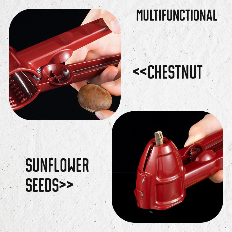 🔥 50% DE RÉDUCTION ! ✨ Casse-Noix Manuel - Aluminium et Acier Inoxydable, Coquille Anti-Projection, Noyau Intact 🥜🔧