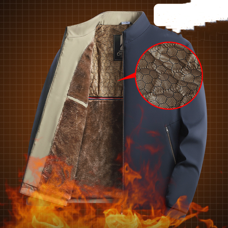 📢📢50% DE RÉDUCTION !!! ✨Veste de travail à col montant et fermeture éclair intégrale pour homme