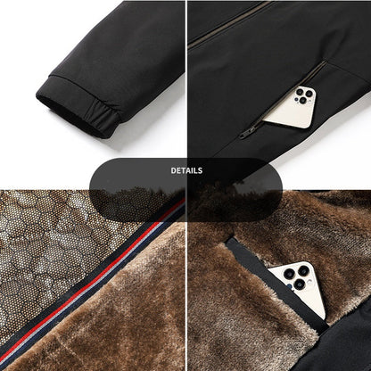 📢📢50% DE RÉDUCTION !!! ✨Veste de travail à col montant et fermeture éclair intégrale pour homme