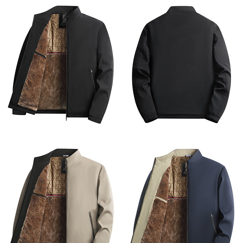 📢📢50% DE RÉDUCTION !!! ✨Veste de travail à col montant et fermeture éclair intégrale pour homme
