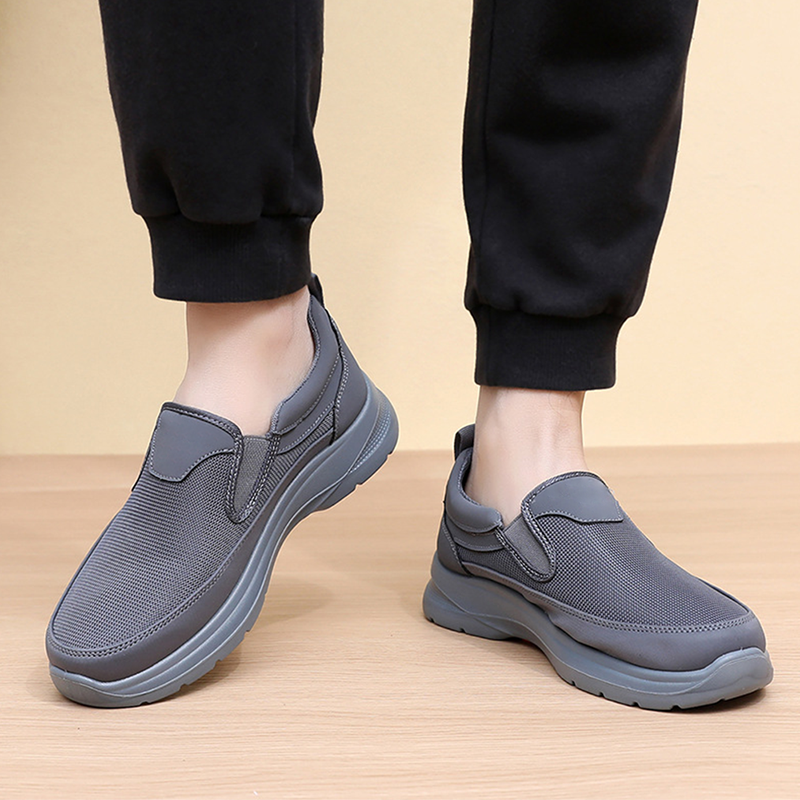 🔥 50% DE RÉDUCTION ! ✨ Chaussures Homme Sans Lacets - Tige Respirante, Semelle Massante Antidérapante, Confort Toute la Journée 👞⚡