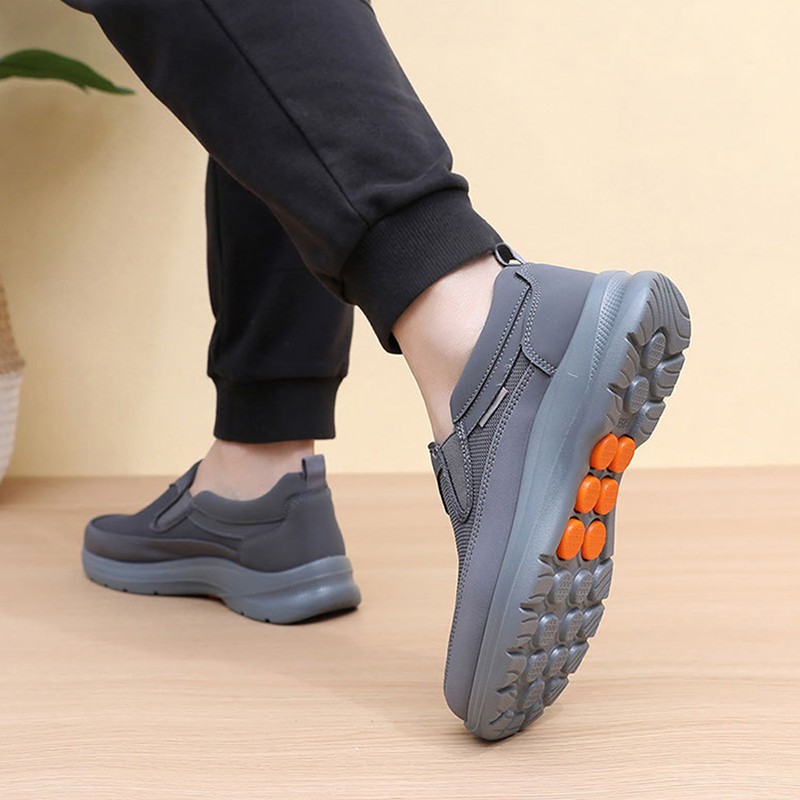 🔥 50% DE RÉDUCTION ! ✨ Chaussures Homme Sans Lacets - Tige Respirante, Semelle Massante Antidérapante, Confort Toute la Journée 👞⚡
