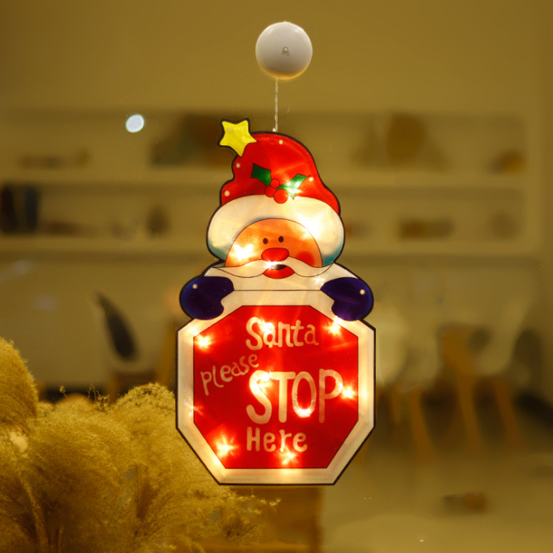 🎄✨ Guirlandes Lumières pour Fenêtre de Noël – Motifs de Noël Variés, Création d'Ambiance Douce & Usages Multiples (Idéales pour Décorations de Noël !)