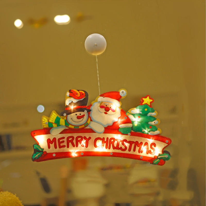 🎄✨ Guirlandes Lumières pour Fenêtre de Noël – Motifs de Noël Variés, Création d'Ambiance Douce & Usages Multiples (Idéales pour Décorations de Noël !)