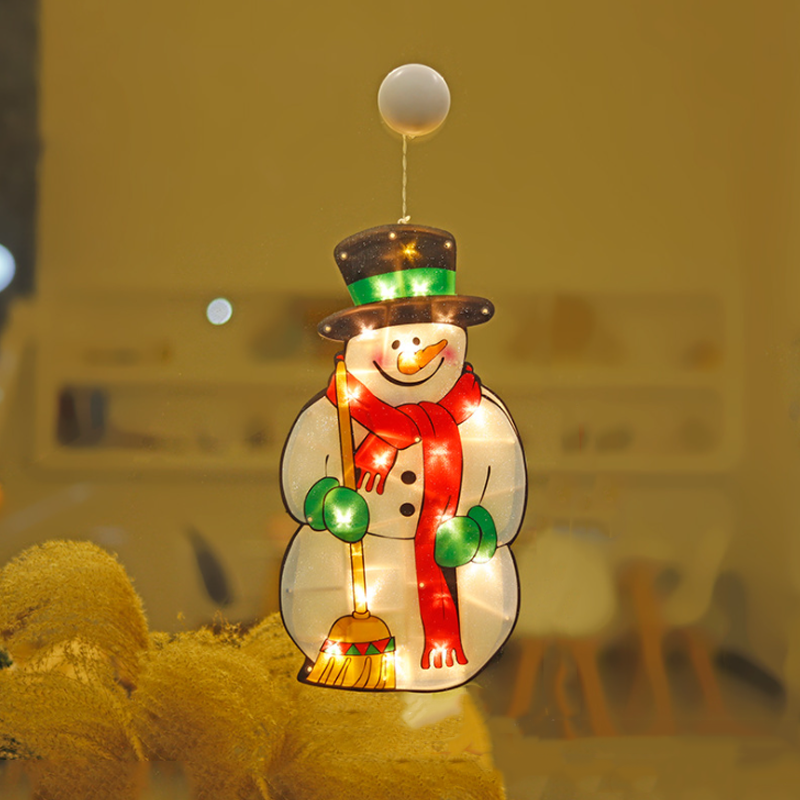 🎄✨ Guirlandes Lumières pour Fenêtre de Noël – Motifs de Noël Variés, Création d'Ambiance Douce & Usages Multiples (Idéales pour Décorations de Noël !)