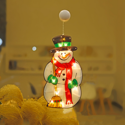 🎄✨ Guirlandes Lumières pour Fenêtre de Noël – Motifs de Noël Variés, Création d'Ambiance Douce & Usages Multiples (Idéales pour Décorations de Noël !)
