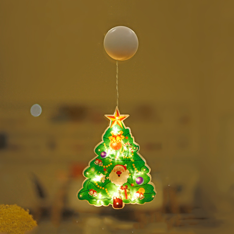 🎄✨ Guirlandes Lumières pour Fenêtre de Noël – Motifs de Noël Variés, Création d'Ambiance Douce & Usages Multiples (Idéales pour Décorations de Noël !)