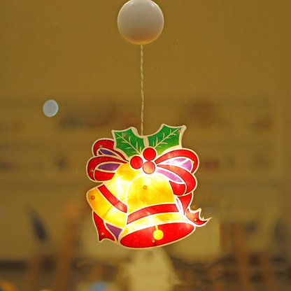 🎄✨ Guirlandes Lumières pour Fenêtre de Noël – Motifs de Noël Variés, Création d'Ambiance Douce & Usages Multiples (Idéales pour Décorations de Noël !)