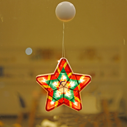 🎄✨ Guirlandes Lumières pour Fenêtre de Noël – Motifs de Noël Variés, Création d'Ambiance Douce & Usages Multiples (Idéales pour Décorations de Noël !)