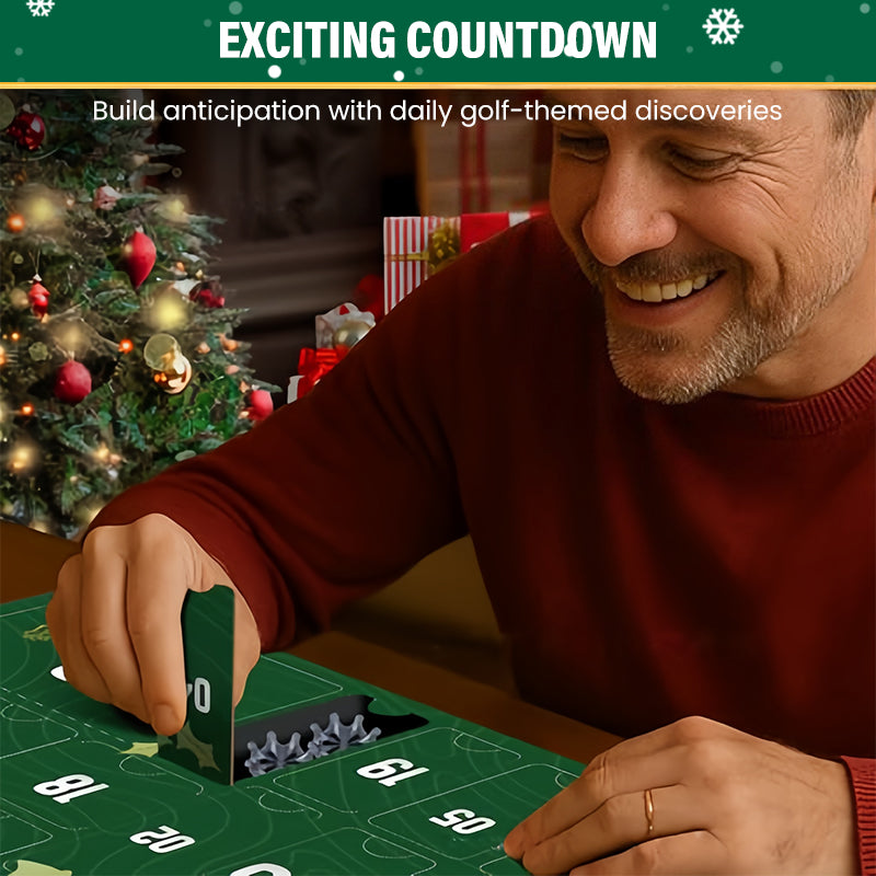 🎄⛳️ Calendrier de l'Avent de Noël pour golfeurs, 24 pièces – Une surprise golfique chaque jour, améliorez votre jeu et profitez d'une qualité durable !