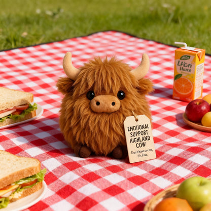 🎅Prévente de Noël 50 % DE RÉDUCTION🎁Peluche vache des Highlands pour soutien émotionnel🎉